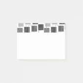 Vierkantjes en contouren post-it® notes (Voorkant)