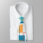 Vierkantjes en contouren stropdas (Gebonden)