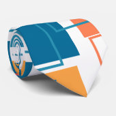 Vierkantjes en contouren stropdas (Opgerold)