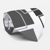 Vierkantjes en contouren stropdas (Opgerold)