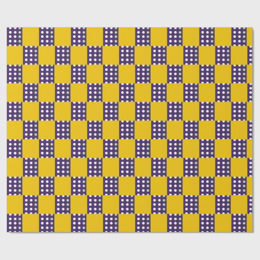 Vierkantjes en stippen cadeaupapier (Vlak)