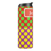 Vierkantjes en Stippen Thermosbeker (Gedraaid links)