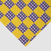 Vierkantjes en stippen tissuepapier (Detail)