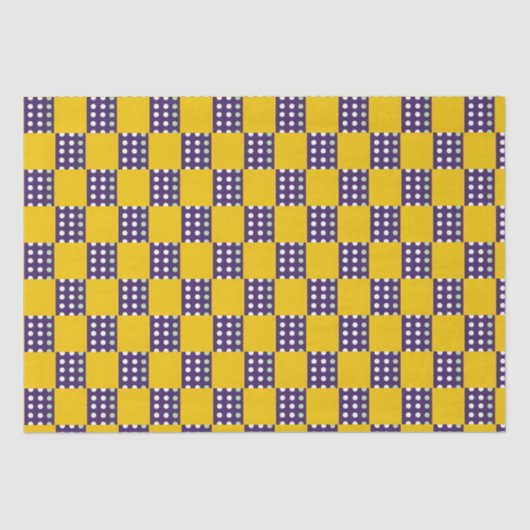 Vierkantjes en stippen tissuepapier (Voorkant)