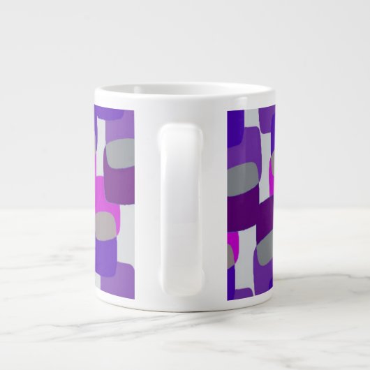 Vierkantjes Grote Koffiekop (Achterkant)