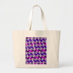 Vierkantjes Grote Tote Bag