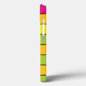 Vierkantjes Helder Neon gekleurd patroon Case-Mate iPhone Case (Achterkant / Links)