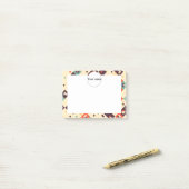 Vierkantjes in retro kleuren abstract design post-it® notes (Op bureau)
