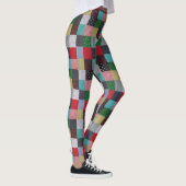 vierkantjes kleurrijke textiel leggings (Rechts)