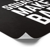 Vierkantjes maken me een gym Quote Poster (Hoek)