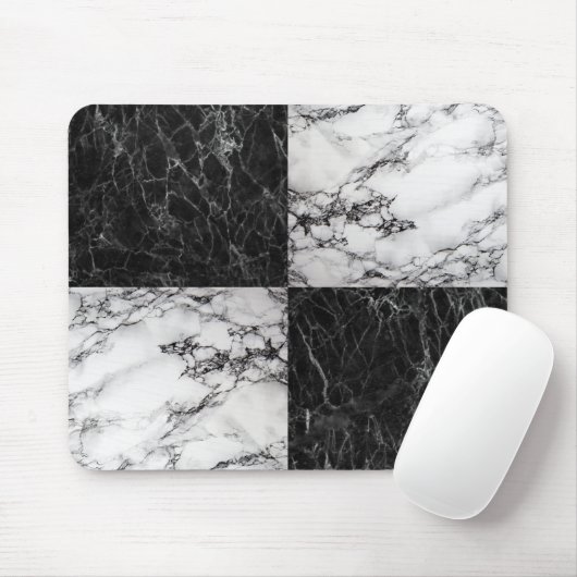 Vierkantjes marmer Stone Muismat (Met muis)