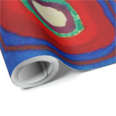 vierkantjes met cirkels, Abstract, Wassily Kandins Cadeaupapier (Rol Hoek)