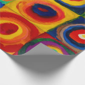 vierkantjes met cirkels, Abstract, Wassily Kandins Cadeaupapier (Hoek)