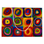 vierkantjes met cirkels, Abstract, Wassily Kandins Groot Cadeauzakje (Achterkant)