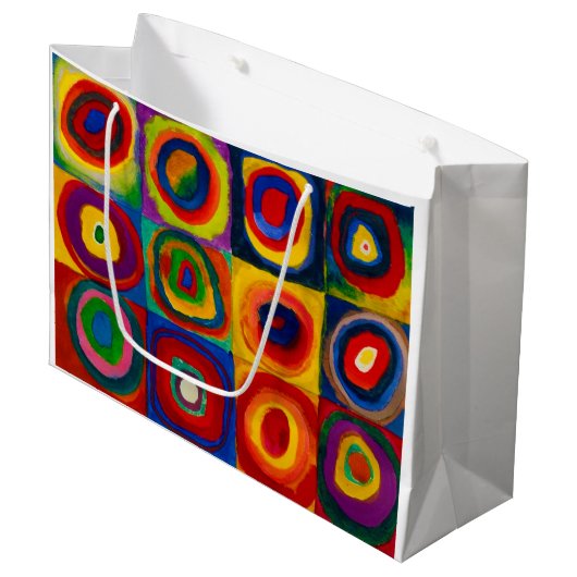 vierkantjes met cirkels, Abstract, Wassily Kandins Groot Cadeauzakje (Voorkant Gekanteld)