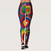 vierkantjes met cirkels, Abstract, Wassily Kandins Leggings (Achterkant)