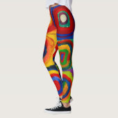 vierkantjes met cirkels, Abstract, Wassily Kandins Leggings (Links)