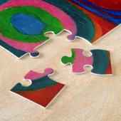 vierkantjes met cirkels, Abstract, Wassily Kandins Legpuzzel (Zijkant)