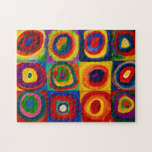 vierkantjes met cirkels, Abstract, Wassily Kandins Legpuzzel