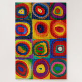 vierkantjes met cirkels, Abstract, Wassily Kandins Legpuzzel (Verticaal)