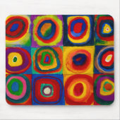 vierkantjes met cirkels, Abstract, Wassily Kandins Muismat (Voorkant)