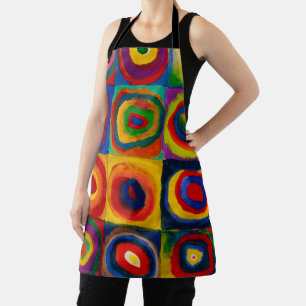 vierkantjes met cirkels, Abstract, Wassily Kandins Schort