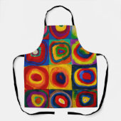 vierkantjes met cirkels, Abstract, Wassily Kandins Schort (Voorkant)