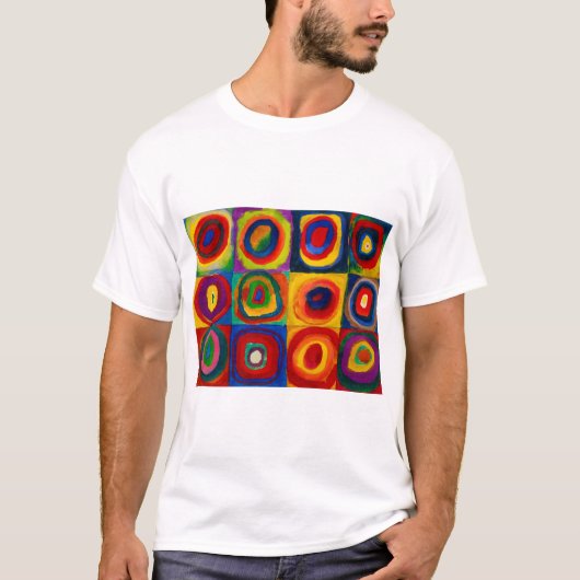 vierkantjes met cirkels, Abstract, Wassily Kandins T-shirt (Voorkant)