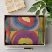 vierkantjes met cirkels, Abstract, Wassily Kandins Tissuepapier (Geschenk)