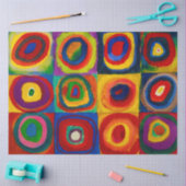 vierkantjes met cirkels, Abstract, Wassily Kandins Tissuepapier (Craft)