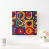 vierkantjes met cirkels, Abstract, Wassily Kandins Vierkante Klok (Huis)