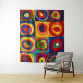 vierkantjes met cirkels, Abstract, Wassily Kandins Wandkleed (In situ)