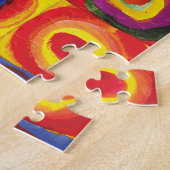 Vierkantjes met concentrische cirkels Hiroaki Taka Legpuzzel (Zijkant)