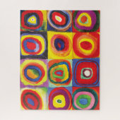 Vierkantjes met concentrische cirkels Hiroaki Taka Legpuzzel (Verticaal)