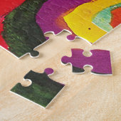 Vierkantjes met concentrische cirkels Hiroaki Taka Legpuzzel (Zijkant)