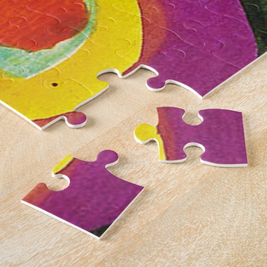 Vierkantjes met concentrische cirkels Hiroaki Taka Legpuzzel (Zijkant)