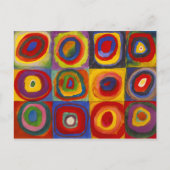 Vierkantjes met concentrische cirkels | Kandinsky  Briefkaart (Voorkant)