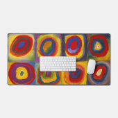 Vierkantjes met concentrische cirkels | Kandinsky  Bureaumat (Keyboard & Muis)