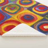 Vierkantjes met concentrische cirkels | Kandinsky  Sherpa Deken (3/4)