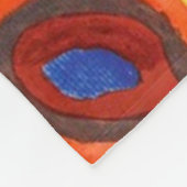 Vierkantjes met concentrische cirkels van Kandinsk Fleece Deken (Hoek)