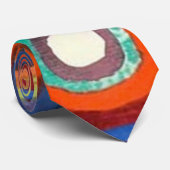 Vierkantjes met concentrische cirkels van Kandinsk Stropdas (Opgerold)