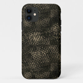 Vierkantjes met gekruiste krassen of donkerbruine  Case-Mate iPhone case