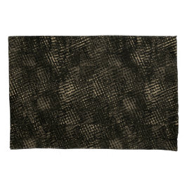 Vierkantjes met gekruiste krassen of donkerbruine  kussensloop