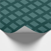 Vierkantjes - Moss Green op Dark Green Cadeaupapier (Hoek)