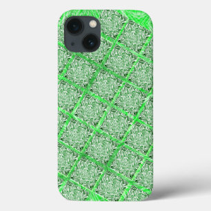 Vierkantjes, nep tegel, nep groen gebladerte Case-Mate iPhone case