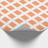 Vierkantjes - Persen op Wit Cadeaupapier (Hoek)