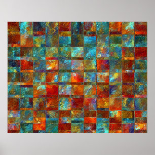 Vierkantjes Poster