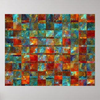 Vierkantjes Poster