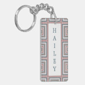 Vierkantjes Sleutelhanger (Voorkant Links)