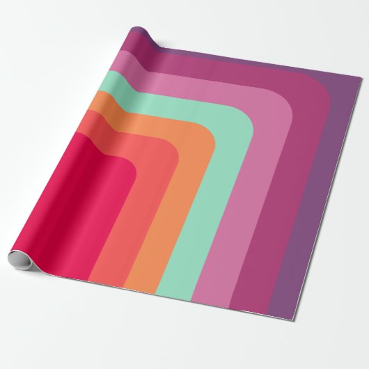 Vierkantjes van 1970 cadeaupapier (Uitgerold)